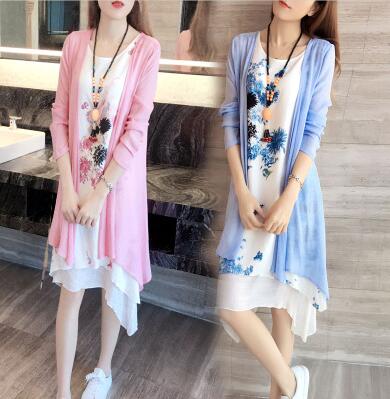 復(fù)古文藝寬松棉麻連衣裙兩件套 復(fù)古文藝寬松棉麻連衣裙兩件套